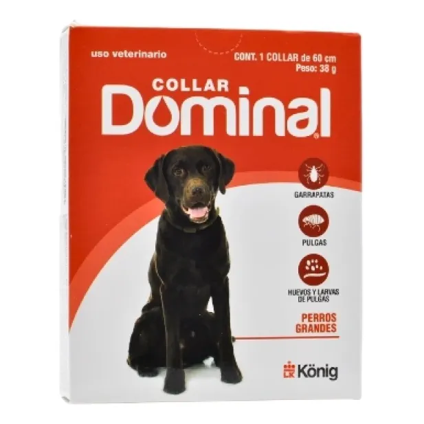 Collar Dominal Perro Grande Anti Pulgas