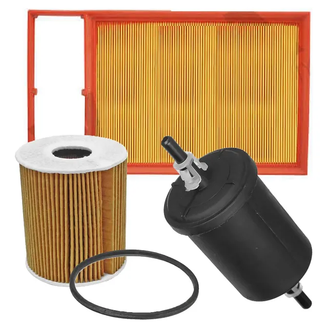Kit Filtros De Óleo Ar E Combustível Fiat Idea Bravo Grand Siena Doblo Palio Linea Strada  Motores Etorq 1.6 E 1.8