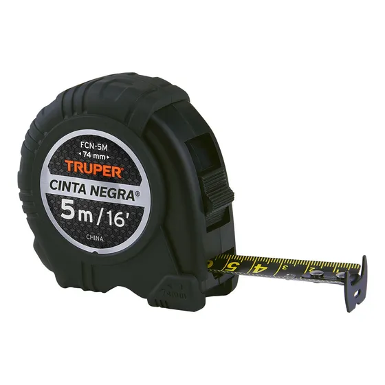 Wincha Cinta Negra 5 M Cinta 19 Mm Truper 102598