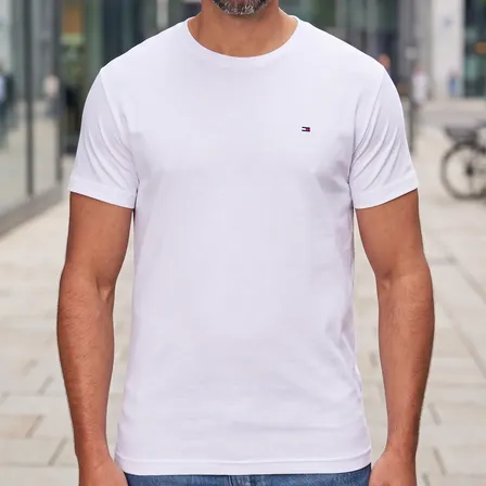 Camiseta Tommy Hilfiger Masculino Abmw0mw36415 White N/a G Lisa