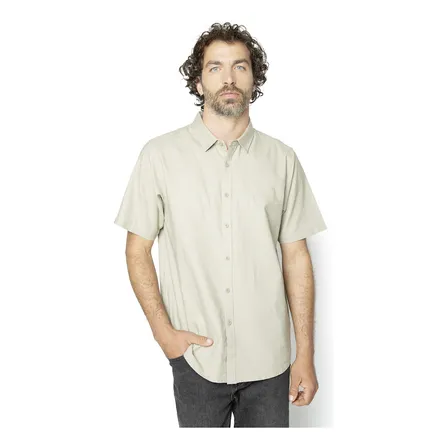Shirt Linen Blended Fresh Moss Black Bubba