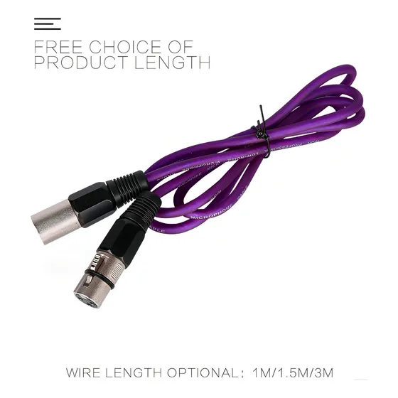 Cable De Extensión Xlr Gc Macho A Hembra De Micrófono De 3m