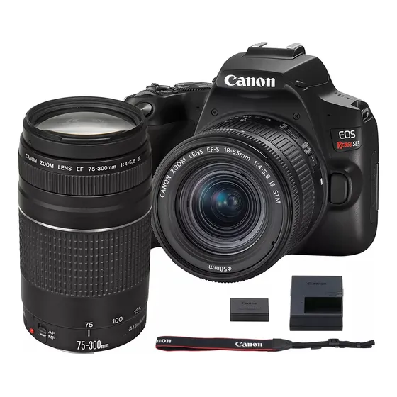 Canon Eos Rebel Sl3 250d Con Ef-s 18-55mm Y 75-300mm