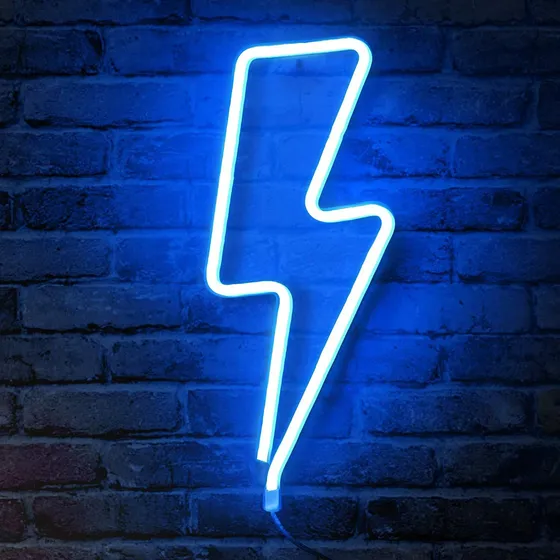 Batería/usb Operado Por Neon Letrero Form Rayo Decoration