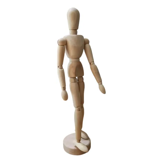 Maniqui Articulado De Madera Para Diseño Pintura Bocetos 