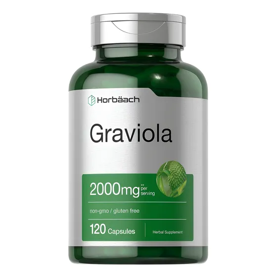 Suplemento Graviola 2000 Mg Capsulas 120u De Fruta Horbaach