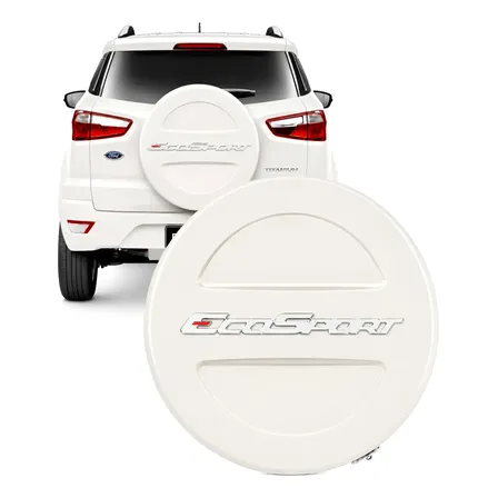 Capa De Estepe Ford Ecosport Branco Vanilla 2013 A 2018 Branco Vanilla Liso