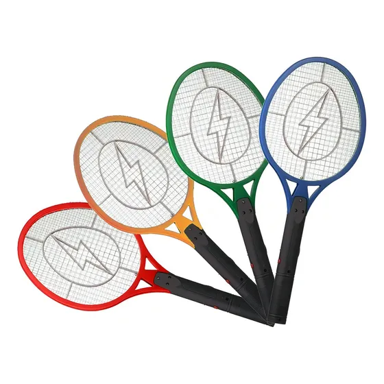 Raquete Elétrica Mata Mosquito Dengue Insetos Recarregável Cor Variada
