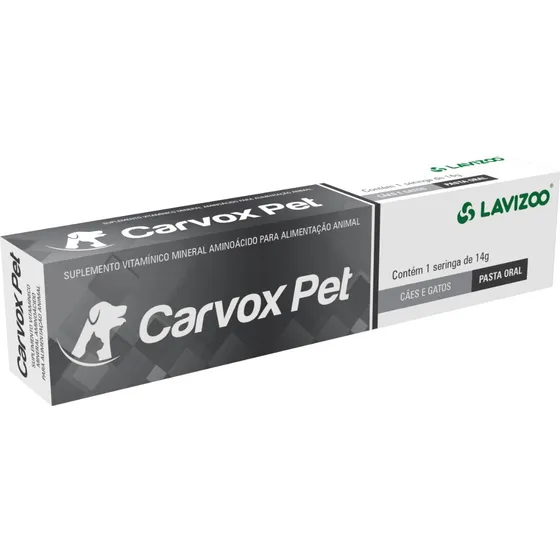 Carvox Pet Lavizoo - Carvão Ativado Em Gel Para Cães E Gatos