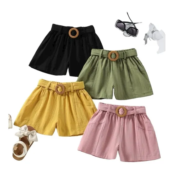 Ropa Shein Para Niñas Set 4 Shorts 3385