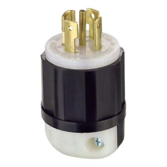 Clavija 30amp 120/208v 3fy L21-30p 4p 5h Leviton 2811 Color Negro