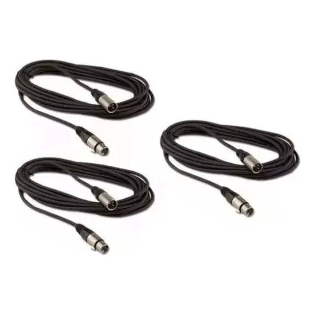 Pack X3 Cable Extensión Dmx - Xlr3 4.5metros