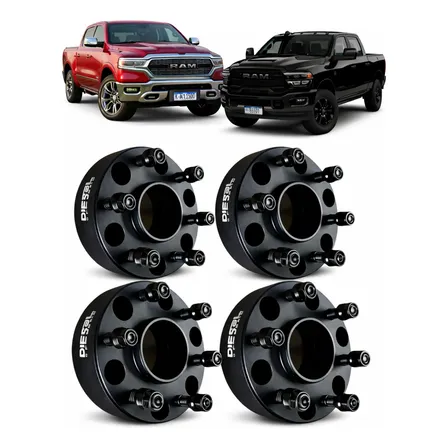 Kit 4 Espaçador Roda Dodge Ram 1500 2019 Em Diante 6x139,7