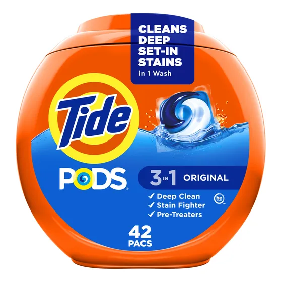 Tide Pods Original 3 En 1, 42 Unidades