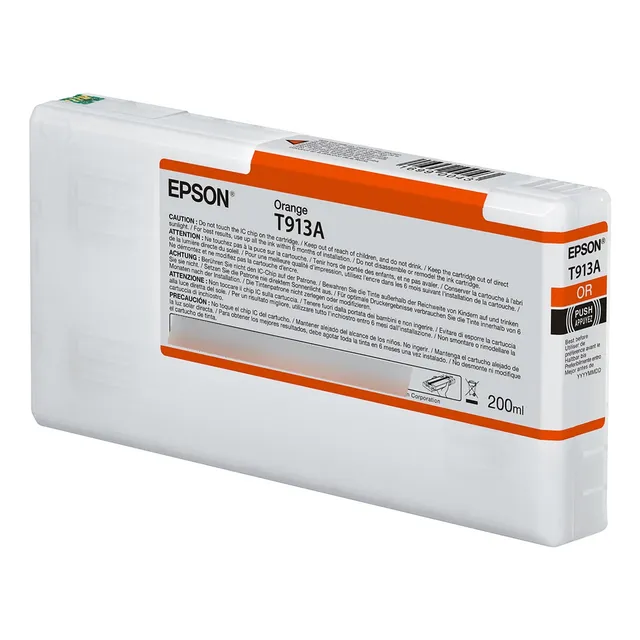 Cartucho Epson Ultrachrome Hd T913a00 Color Naranja 200ml