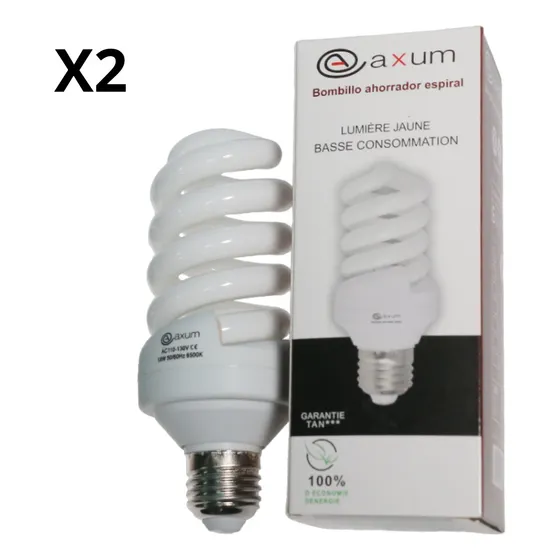 Bombillo Ahorrador Espiral 18w E27