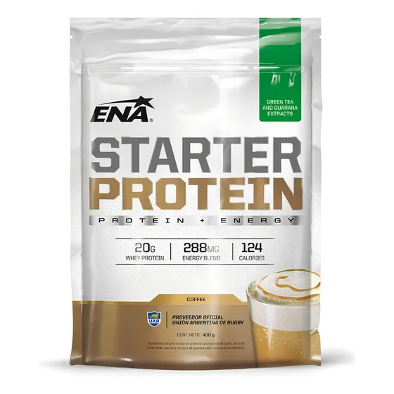 Ena Starter Protein 400g En Polvo Desayuno Proteico Shake Bebible Proteínas Más Energía Sabor Café con leche