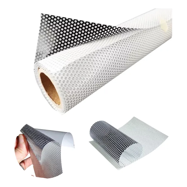 Película Vidrio Ventanas Microperforado 120cmx1mt Vinilo