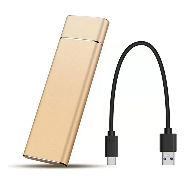 Disco Portátil Duro Externo Alta Velocidad Ssd 4tb Oro