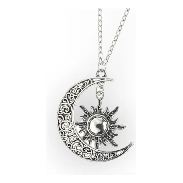Dije Collar Luna Y Sol Celtas
