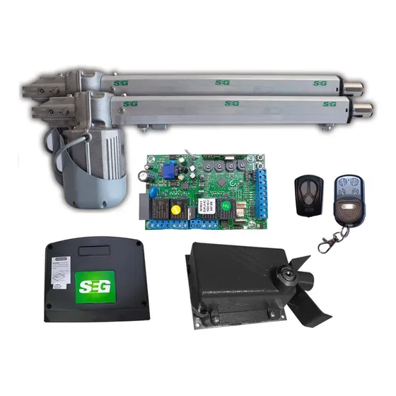 Kit Automatizacion Duo Combat 1/4 Hp Seg Porton + Chapa 2ctr