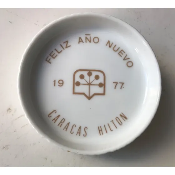Posa Vaso Caracas Hilton 1977 Porcelana Alemana Rosenthal