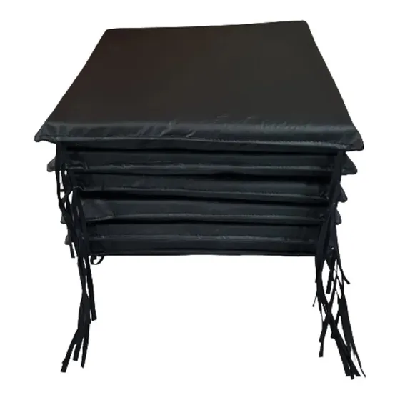 Almohadones Para Sillas X6 Chenille Ecocuero Rustico 45x40x4