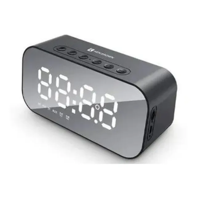 Parlante Radio Portatil Despertador Alarma Bluetooth Reloj