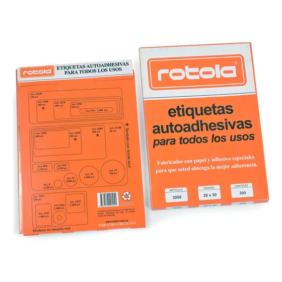 Caja Etiquetas Manual Rotola 3050 - Goldin Papelería