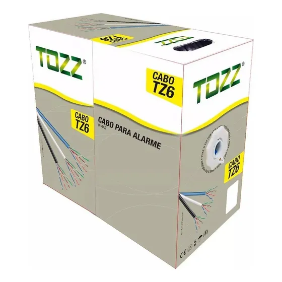 Kit 2 Caixas Cabo De Rede Cat6 Caixa 305m  Utp Rj45 C/guia 