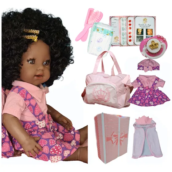 Brinquedos Boneca Reborn Original Negra Bb Riborne Barata