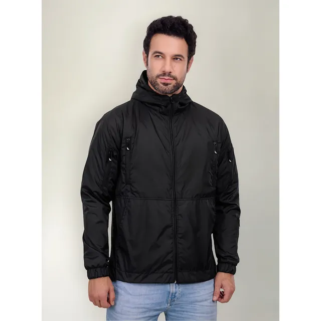 Chaqueta Hombre Rompevientos Forrada Deportiva Impermeable Invierno Cuello Alto Moda Masculina Liviana Urbana Ropa De Calle Calidad Premium