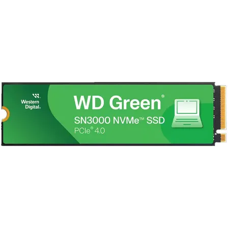 SSD 1TB M.2 NVMe PCIe 4.0 Western Digital Sn3000 Velocidade de Leitura e Gravação 5000/4200 MB/s WDS100T4G0E-00CPS0