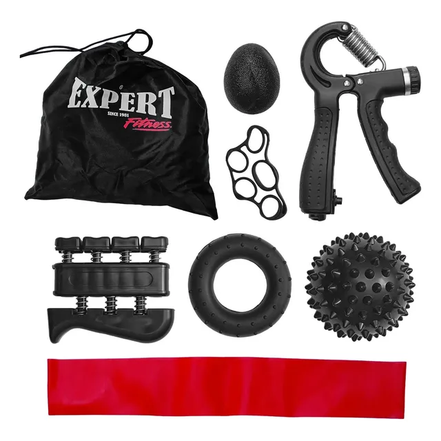 Set Hand Grip Ejercitador Manos X 7 Expert Fitness- El Rey