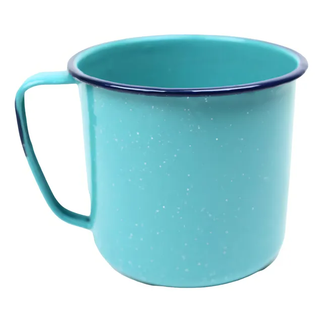 Taza Pocillo De Peltre Azul Turquesa 2 Litros #14 Cinsa 314017