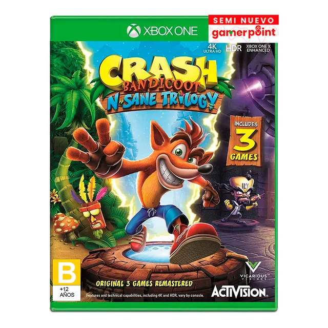 Crash Bandicoot N-sane Trilogy Xbox One Usado