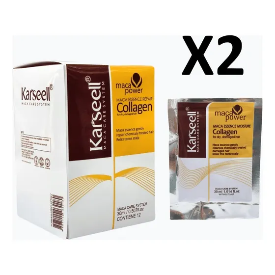 Sobre Mascarilla Capilar Karseell Colágeno Argán Cabello