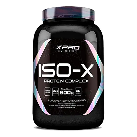 Whey Protein Iso-x 900g Xpro Nutrition Sabor Morango Proteína Isolada