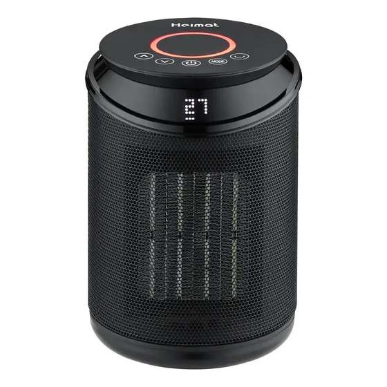 Estufa Eléctrica Calefactor Digital Ptc Elegant Color Negro