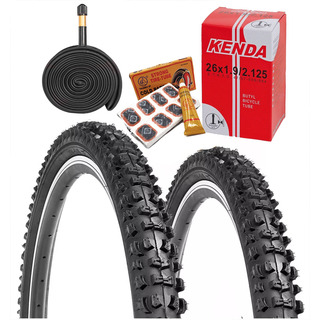 2 Llantas R26 Para Bicicleta De Montaña + 2 Cámaras R26 2 Llantas R26 Para Bicicleta De Montaña + 2 Cámaras R26