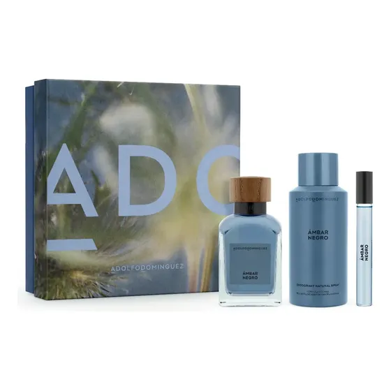 Set de Perfume Adolfo Dominguez H. Ámbar Negro de 1 Ml - Distribuidor Autorizado