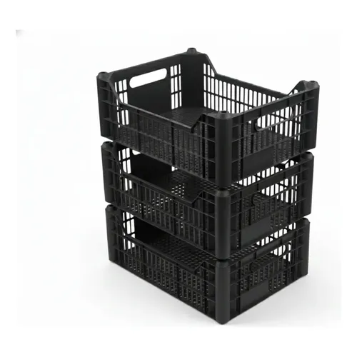 Kit 2 Caixas Plástica Agrícola Hortifrúti 56x36x31cm 49l Cor