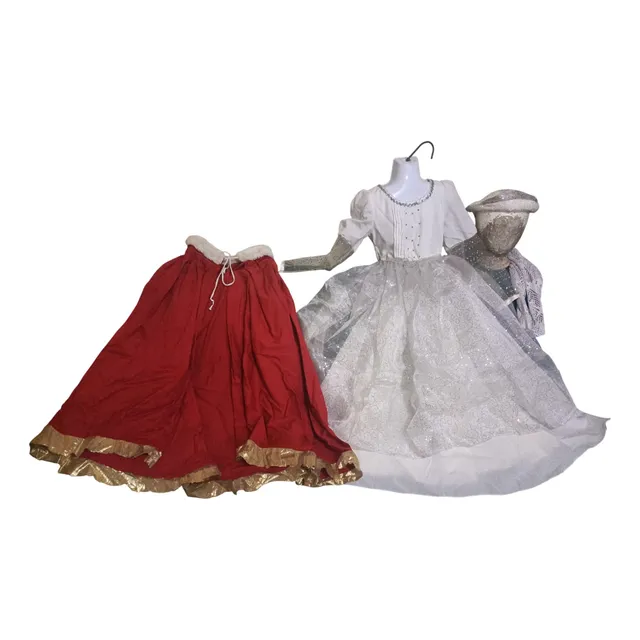 Elegante Disfraz De Reina De Niña Talla 8-10 Años.