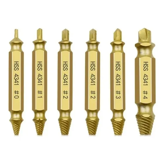 Herramienta Para Sacar Tornillos Rotos Y Dañados X6 Doble P