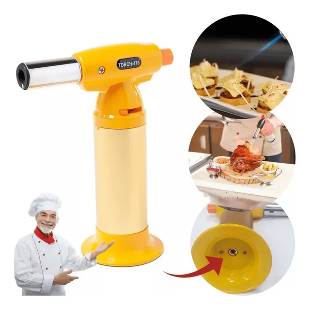 Mini Soplete Recargable De Gas Butano For Repostería Cocina
