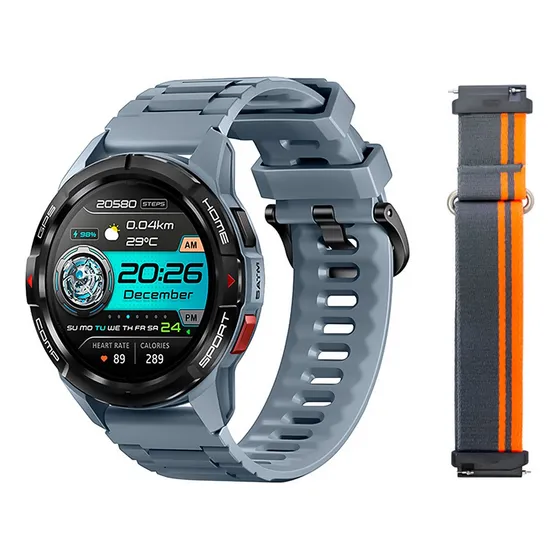 Reloj Inteligente Mibro Watch Gs Active 47mm 5atm 1,3'' Caja Gris Malla Gris Bisel Gris Diseño de la malla Lisa
