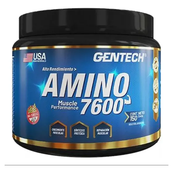 Amino 7600 Gentech - Aminoácidos - Sin Tacc - 150 Comp