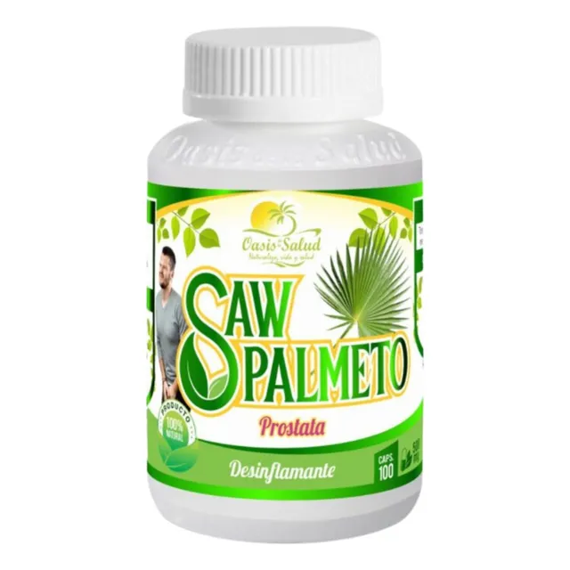 Suplemento Saw Palmetto 100 Capsulas Prostata Saludable
