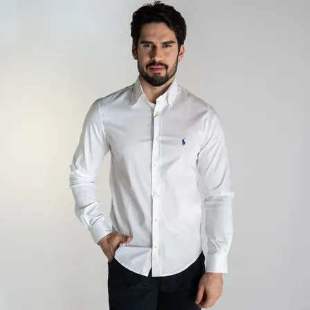 Camisa Social Masculina Slim Branca