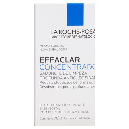Sabonete Barra Concentrado La Roche-Posay Effaclar Caixa 70g